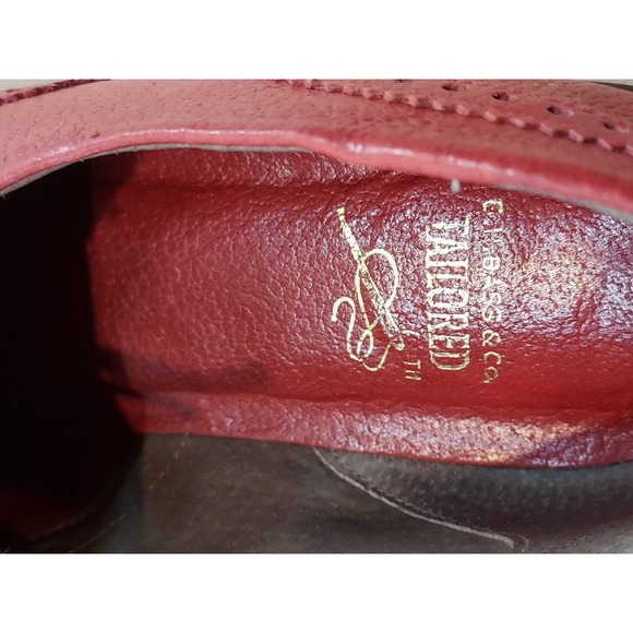 G.H. Bass & Co Mens | Red | Tailored Leather Oxford Dress Shoes Size 7.5M